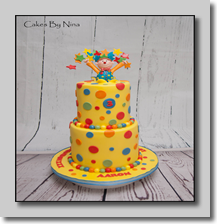 Mr Tumble Rainbow Cake Inside - �195
